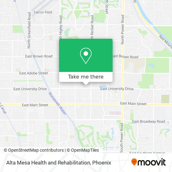 Alta Mesa Health and Rehabilitation map