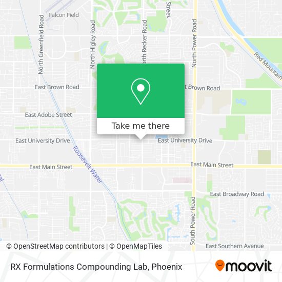 Mapa de RX Formulations Compounding Lab