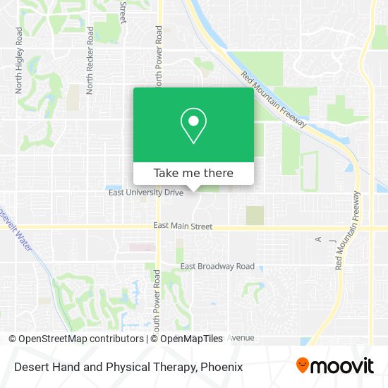 Desert Hand and Physical Therapy map