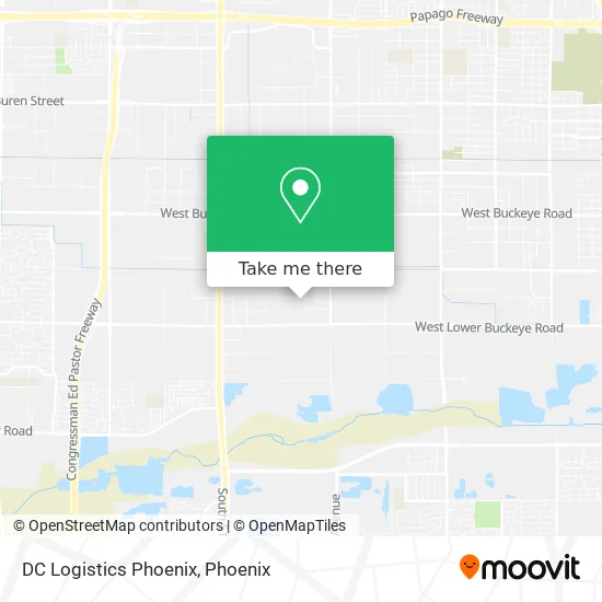 DC Logistics Phoenix map