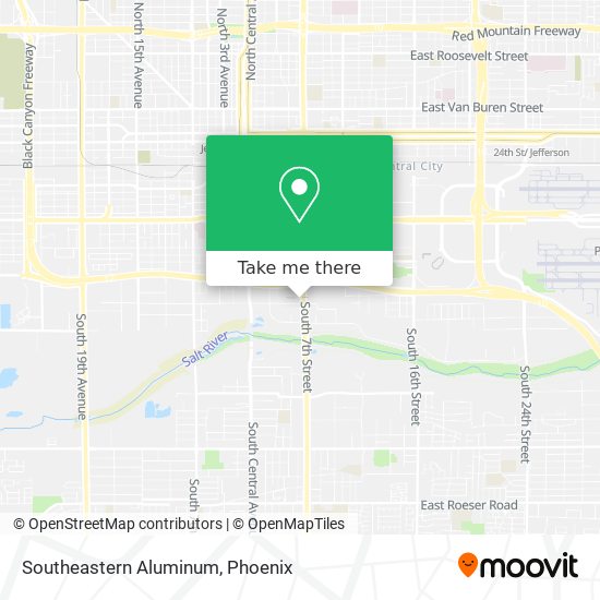 Southeastern Aluminum map