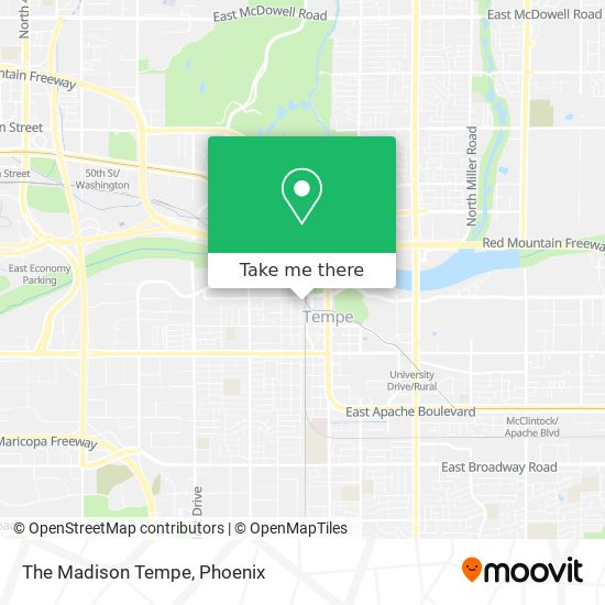 The Madison Tempe map