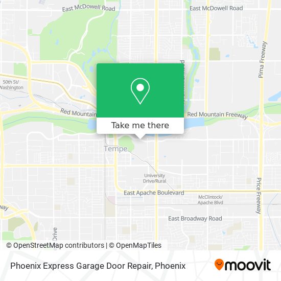 Phoenix Express Garage Door Repair map