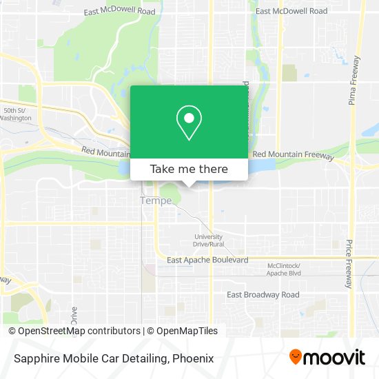 Sapphire Mobile Car Detailing map