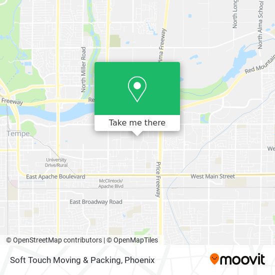 Soft Touch Moving & Packing map