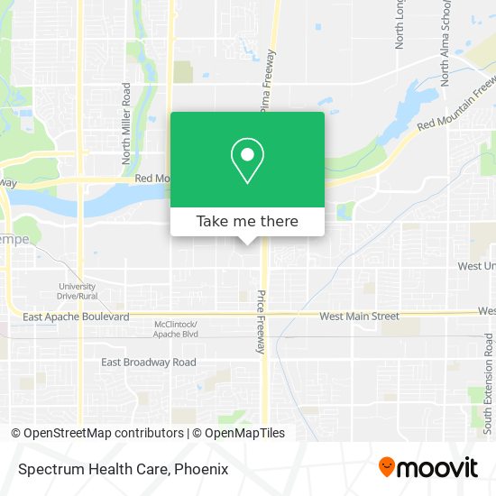 Spectrum Health Care map