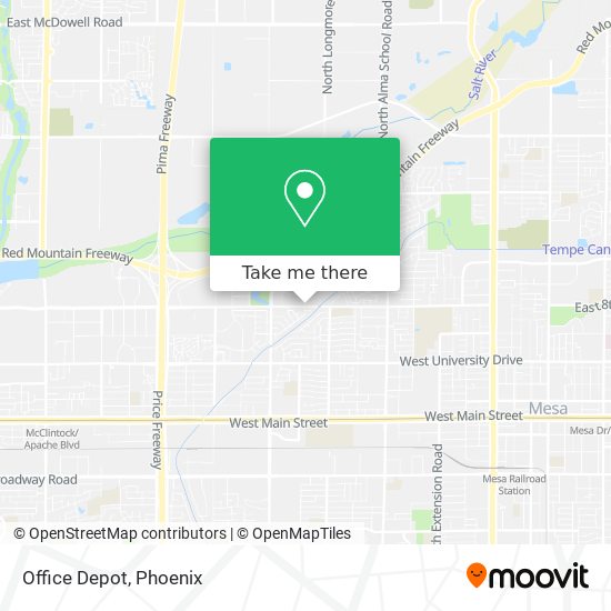 Office Depot map