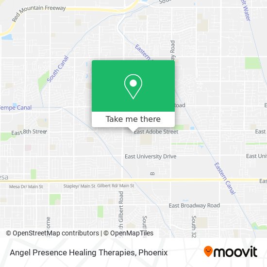 Angel Presence Healing Therapies map