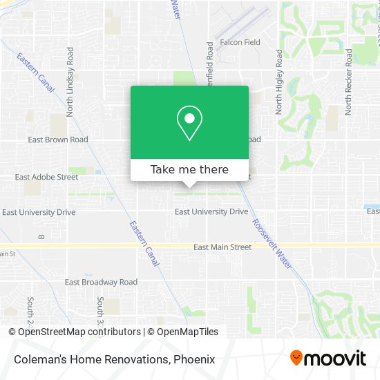 Coleman's Home Renovations map