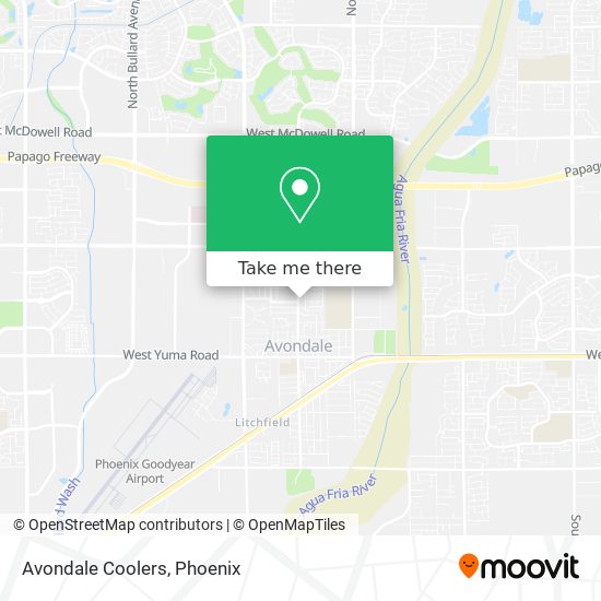 Avondale Coolers map