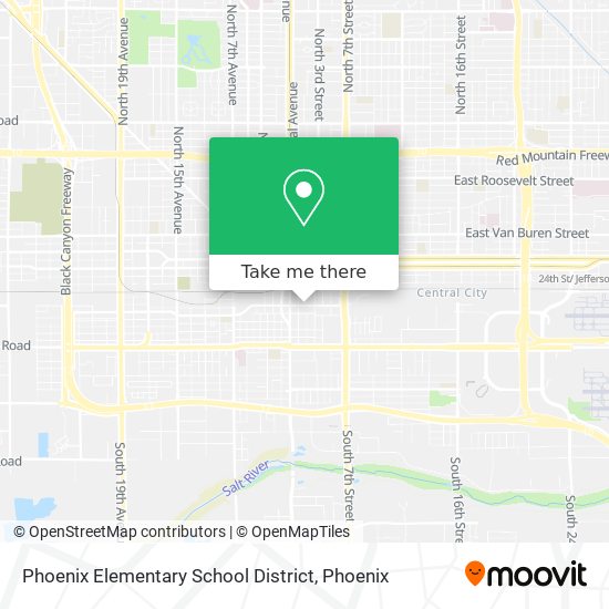 Mapa de Phoenix Elementary School District