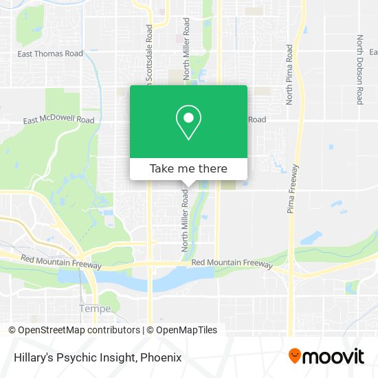 Hillary's Psychic Insight map