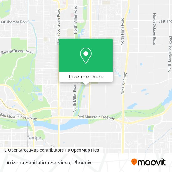 Mapa de Arizona Sanitation Services