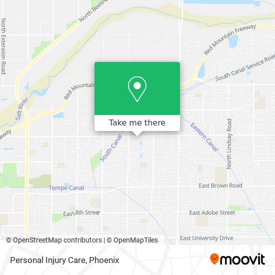 Personal Injury Care map