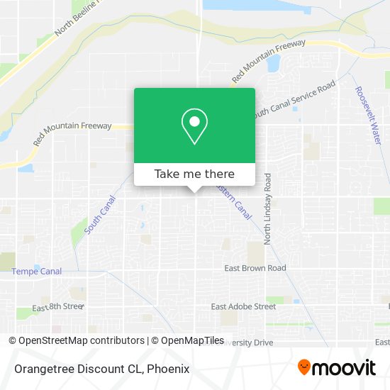 Mapa de Orangetree Discount CL