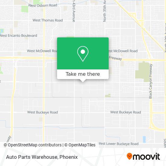 Auto Parts Warehouse map