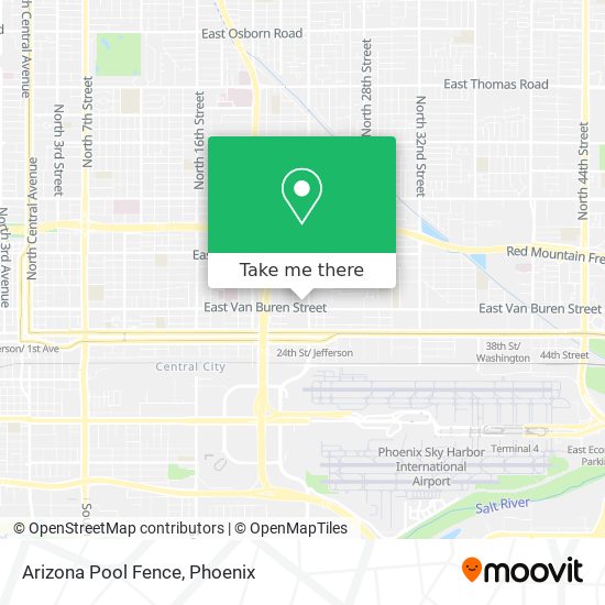 Arizona Pool Fence map