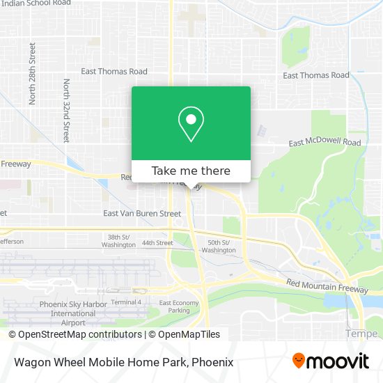 Wagon Wheel Mobile Home Park map