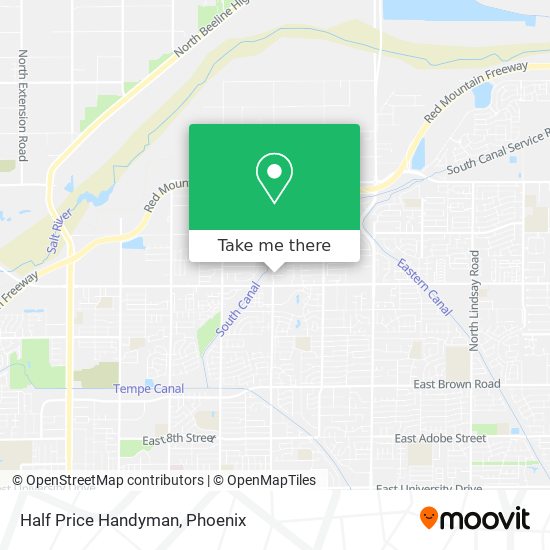 Half Price Handyman map