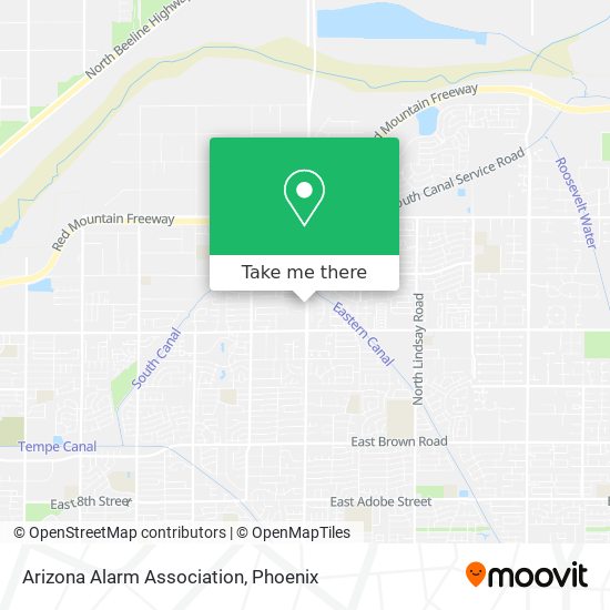 Mapa de Arizona Alarm Association