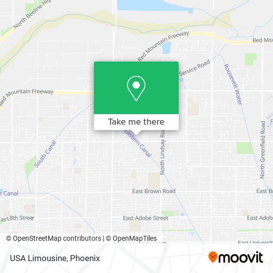 USA Limousine map