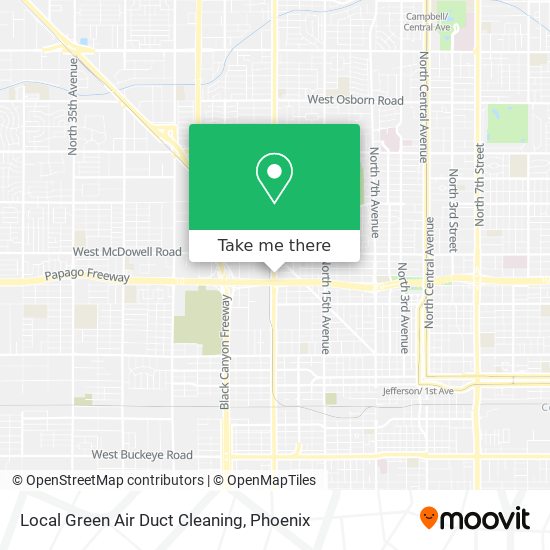 Local Green Air Duct Cleaning map