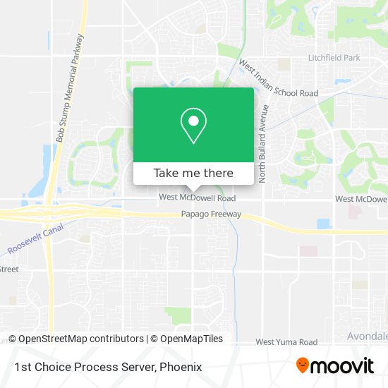 1st Choice Process Server map