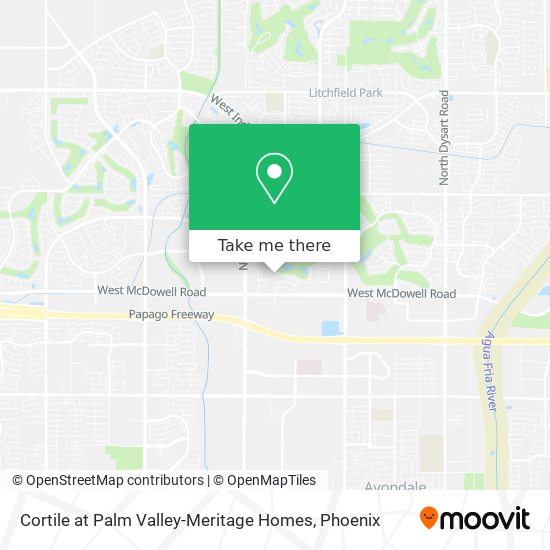 Cortile at Palm Valley-Meritage Homes map
