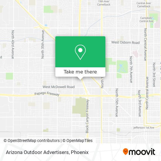 Mapa de Arizona Outdoor Advertisers