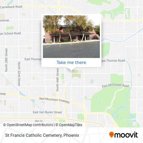 St Francis Catholic Cemetery map