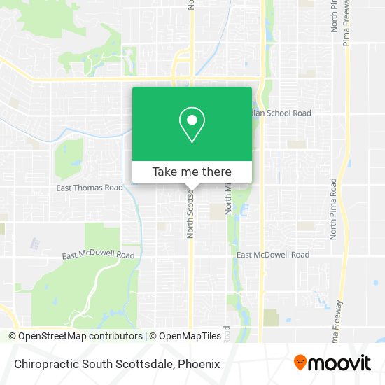 Mapa de Chiropractic South Scottsdale