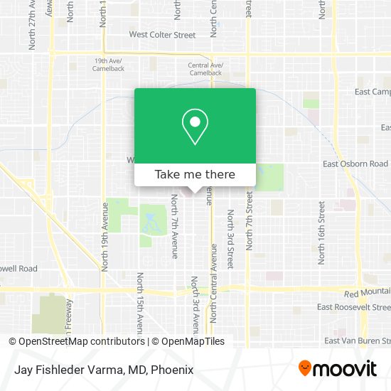 Mapa de Jay Fishleder Varma, MD