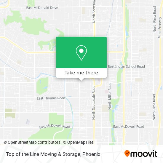 Mapa de Top of the Line Moving & Storage