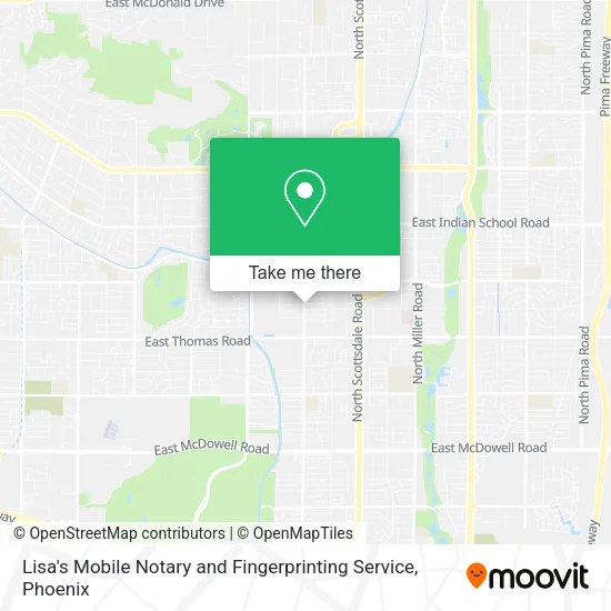 Lisa's Mobile Notary and Fingerprinting Service map