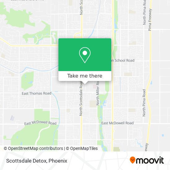 Scottsdale Detox map