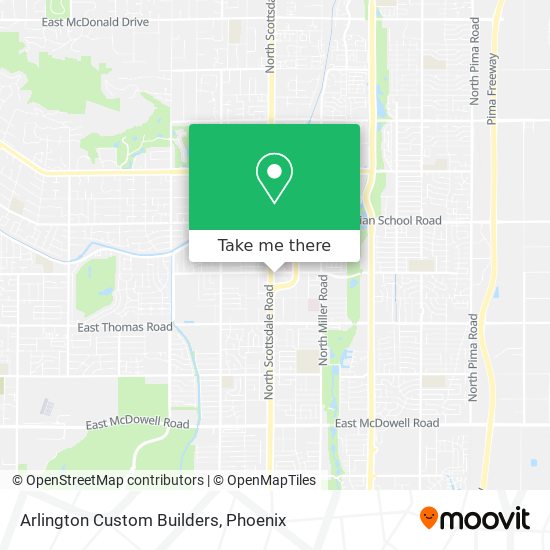 Arlington Custom Builders map