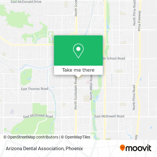 Arizona Dental Association map