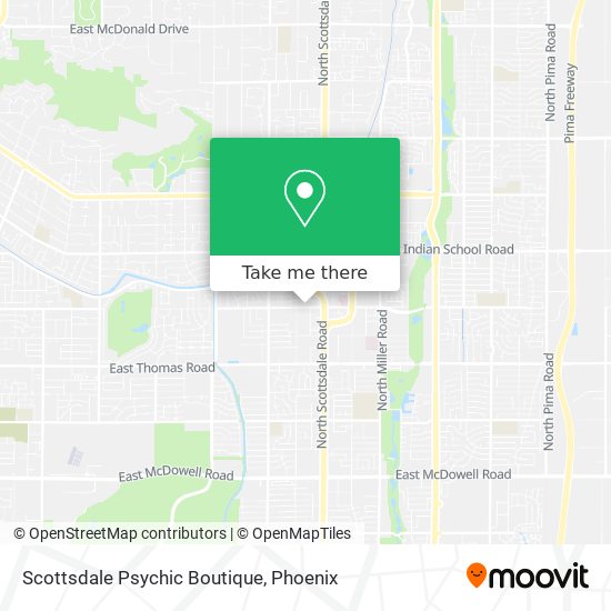 Mapa de Scottsdale Psychic Boutique