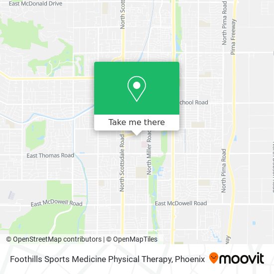 Foothills Sports Medicine Physical Therapy map