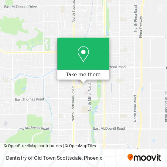 Mapa de Dentistry of Old Town Scottsdale