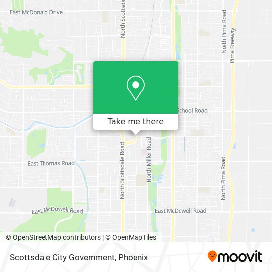 Mapa de Scottsdale City Government