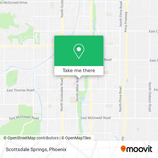 Scottsdale Springs map