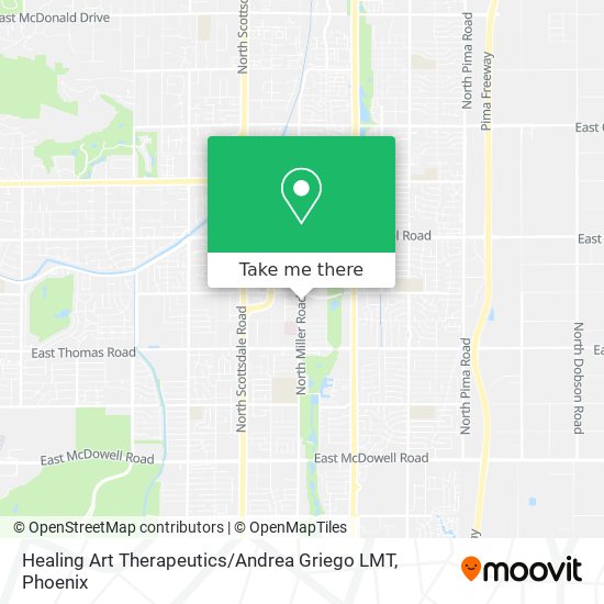 Healing Art Therapeutics / Andrea Griego LMT map