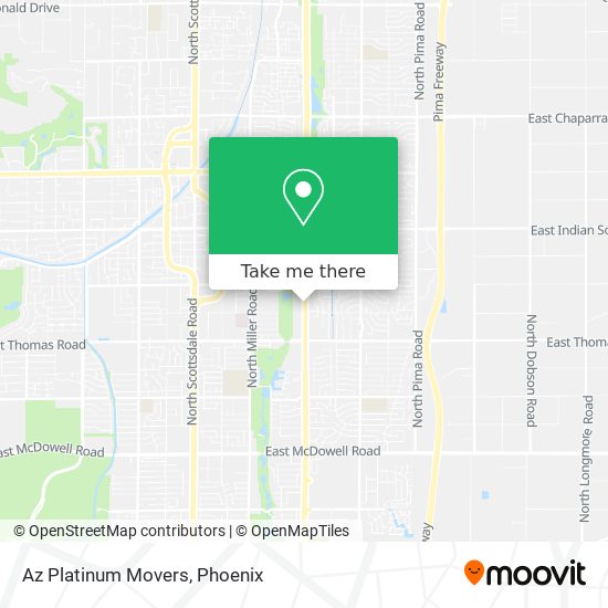 Az Platinum Movers map