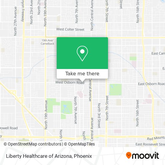 Mapa de Liberty Healthcare of Arizona