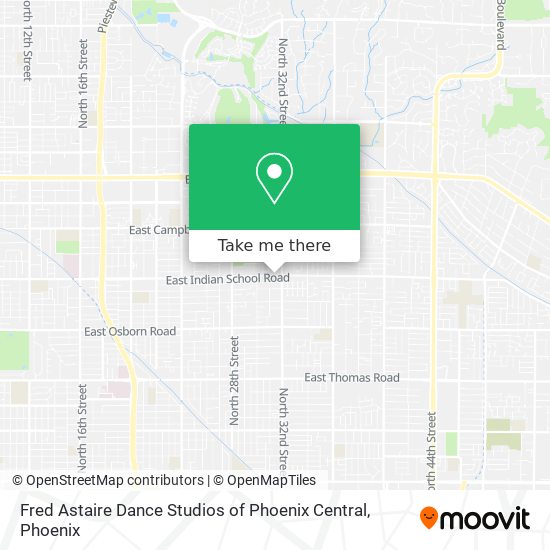 Mapa de Fred Astaire Dance Studios of Phoenix Central