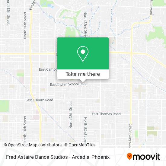 Fred Astaire Dance Studios - Arcadia map