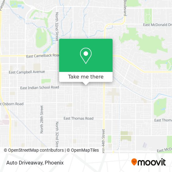 Auto Driveaway map