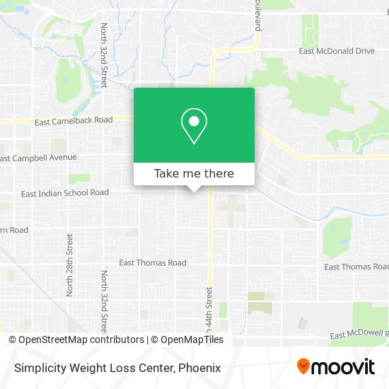 Simplicity Weight Loss Center map