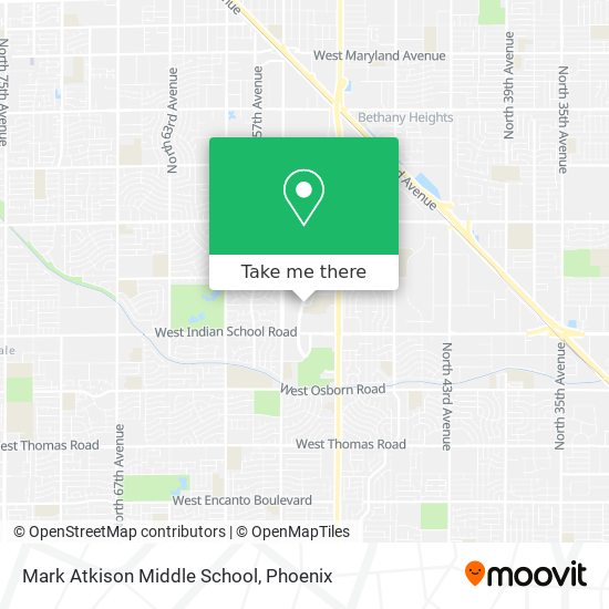 Mark Atkison Middle School map